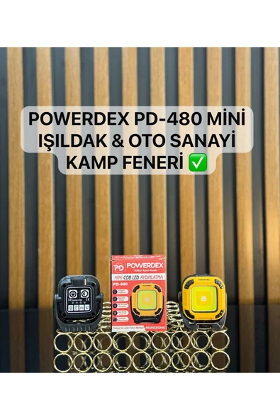 powerdex Pd-480 Profesyonel Mini Işıldak &Oto Sanayi kamp Feneri ürün görseli 1