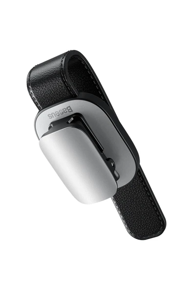 Baseus Platinum Araç Oto Güneşlik Gözlük Tutucu Klipsli - Gümüş - Resim 7