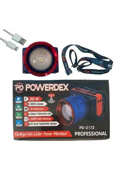powerdex Pd 2172 Profesyonel Kafa Lambası - Resim 4