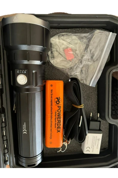 powerdex Pd-13000 55 Watt 5500 Lümen Profesyonel Büyük Şarjlı El Feneri - Resim 5