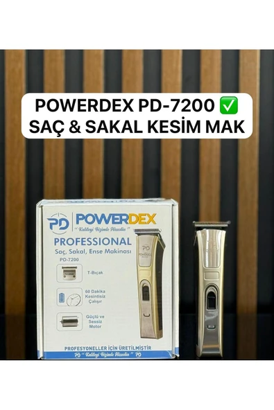 powerdex Profesyonel Saç Ve Sakal Tıraş Makinesi Pd-7200 ürün görseli 1