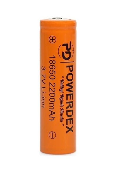 powerdex 18650 3.7V 2200mAh Şarj Edilebilir Li-ion Pil - Resim 2