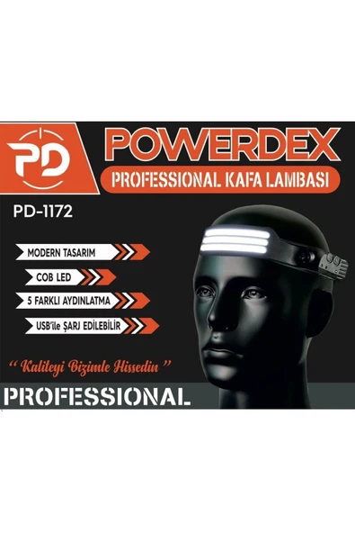 powerdex Profesyonel Kafa Lambası Led Ampul Modern Tasarım Pd-1172 - Resim 4
