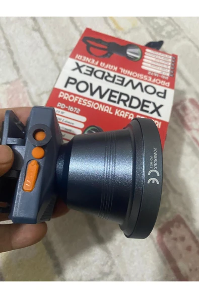 powerdex Pd-1672 15w 1500 Lümen Profesyonel Şarjlı Kafa Lambası - Resim 3