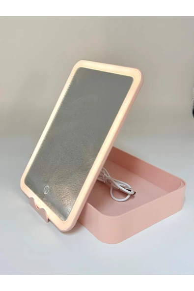 POWERTEC Tr-130 Şarjlı Ledli & Aynalı Taşınabilir Makyaj Çantası - Resim 3