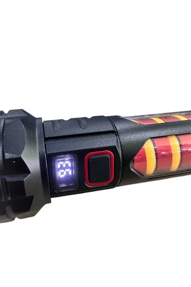 powerdex PD-8800 Zoomlu Şarjlı Profesyonel Avcı El Feneri 20W 2000 Lümen - Resim 3