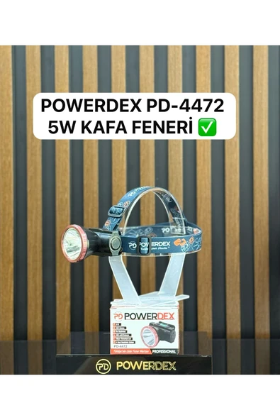powerdex Pd-4472 Profesyonel Şarjlı 5w 500 Lümen Kafa feneri ürün görseli