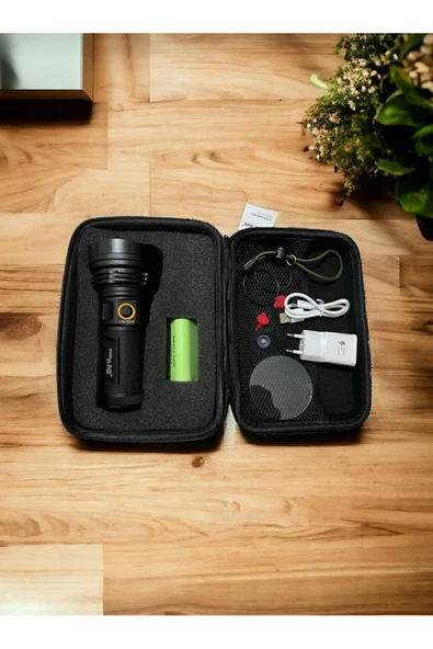 çaymekani Small Sun El Feneri 3000 Lümen Dağcı Avcı El Feneri 1200 Mah - Resim 6