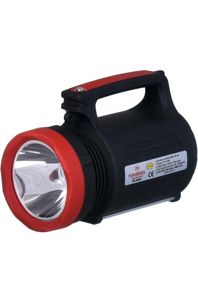 powerdex Pd-8080 Usb Çıkışlı Ledli Şarjlı El Feneri - Resim 2