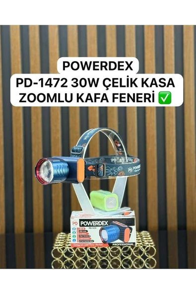 powerdex Pd-1472 40w Zoomlu Kafa Lambası 2200 Lümen ürün görseli