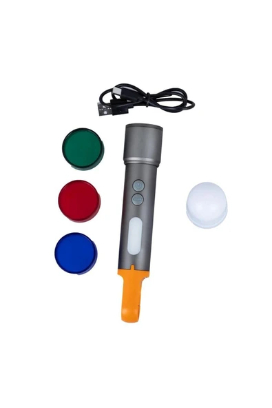 powerdex PD-3900 Çok Fonksiyonlu Zoomlu Şarjlı El Feneri - Resim 4