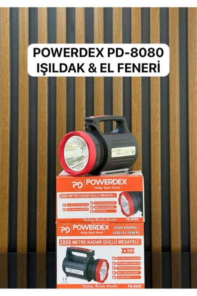 powerdex Ledli El Feneri 2 Km Mesafeli - 5 W Pd8080 ürün görseli