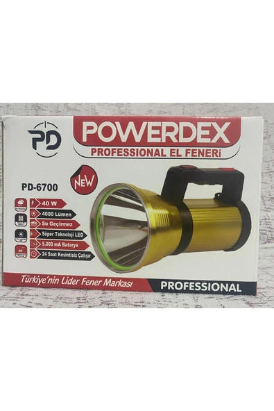 powerdex Pd-6700 4000 Lümen 40w  Profesyonel Projektör Ve El Feneri - Resim 2