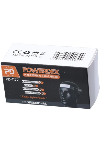 powerdex 5 Farklı Aydınlatma Sensörlü Profesyonel Cob Led'li Kafa Lambası Pd-1172 - Resim 5