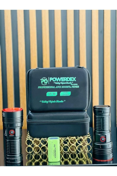 powerdex El Feneri 3500 Lümen 35w Profosyonel Avcı Feneri Zoomlu ürün görseli 1