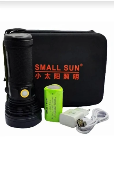 çaymekani Small Sun El Feneri 3000 Lümen Dağcı Avcı El Feneri 1200 Mah - Resim 2