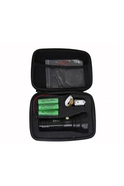 powerdex Pd-9200 20watt Süper Güçlü Led Profesyonel Şarjlı Avcı El Feneri - Resim 4