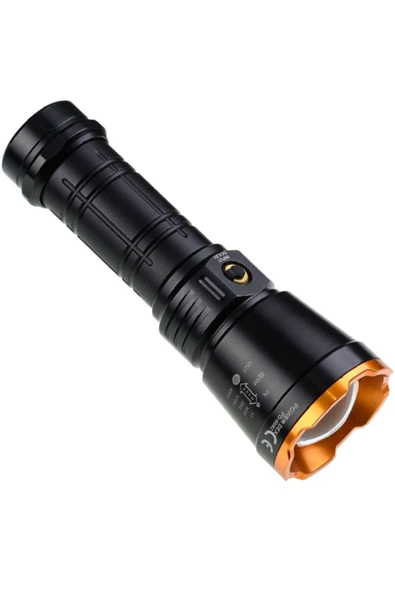 powerdex 15w Led 'li Yağmur Suyu Geçirmez Şarjlı Ve Pilli El Feneri Pd-6682 - Resim 2