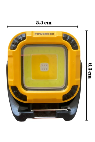 powerdex PD-480 COB LED Manyetik Aydınlatma | Mini Taşınabilir Şarjlı Lamba - Resim 4