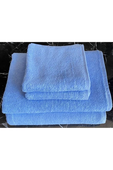 powerdex Mavi Spor Fitness Leke Tutmayan Kuaför Berber Havlusu 45x90 Cm 195 gr %100 Pamuklu - Resim 3