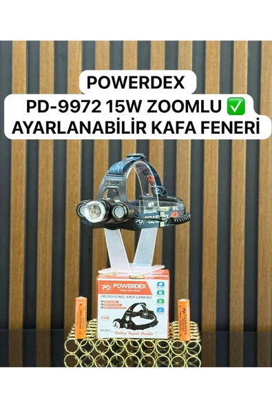 powerdex Pd-9972 Profesyonel Şarjlı Kafa Lambası ürün görseli 1