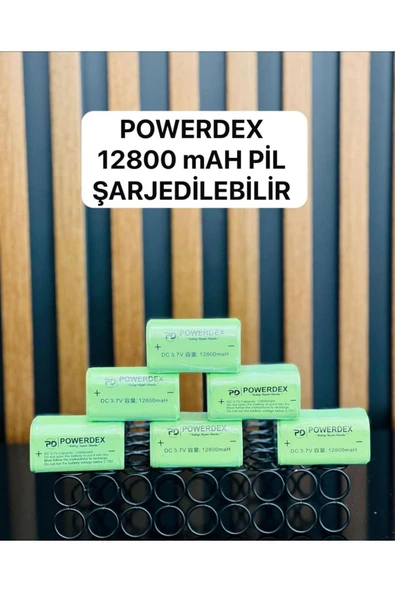 powerdex Pd-12800 Mah 3.7v Yedek Pil Pd-10200 Profesyonel Orijinal Pili 1 Adet ürün görseli 1