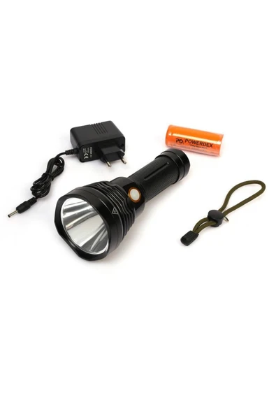powerdex 15w Led 'li Yağmur Suyu Geçirmez Şarjlı Ve Pilli El Feneri Pd-6692 - Resim 4
