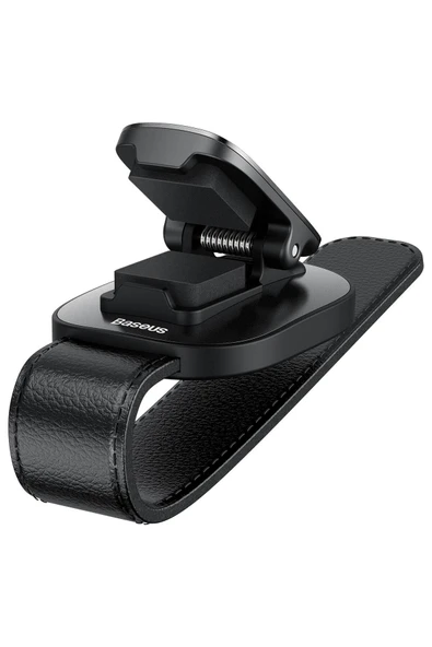 Baseus Platinum Araç Oto Güneşlik Gözlük Tutucu Klipsli, Siyah - Resim 5