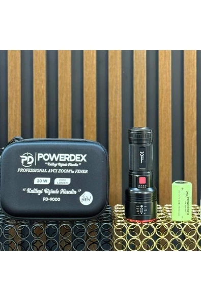 powerdex Profesyonel Avcı Feneri 20W 2000 Lümen PD-9000 - Resim 3