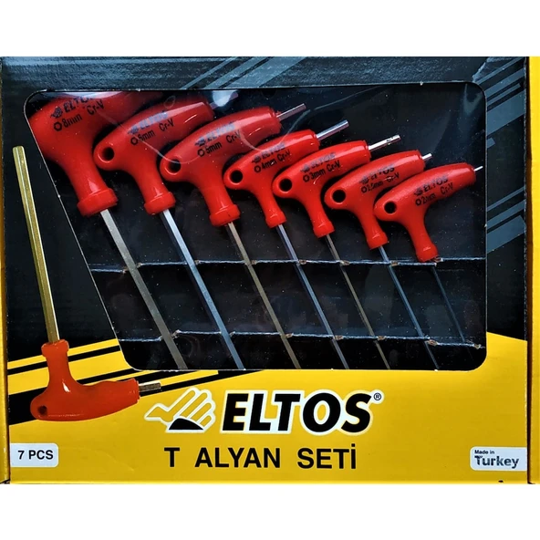 Alyan Takımı 7 Parça T Tipi Allen - El tos-Findit - Resim 2