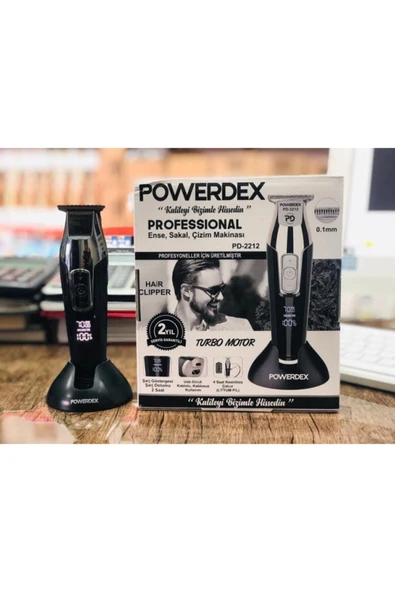 powerdex Pd-2212 Dijital Şaç Sakal Kesme Makinesi ürün görseli 1