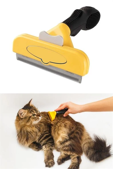 Kedi ve Köpekler İçin Kısa Tüylü Köpek Tarağı Tüy Toplayıcı Tarak Large-Findit - Resim 5