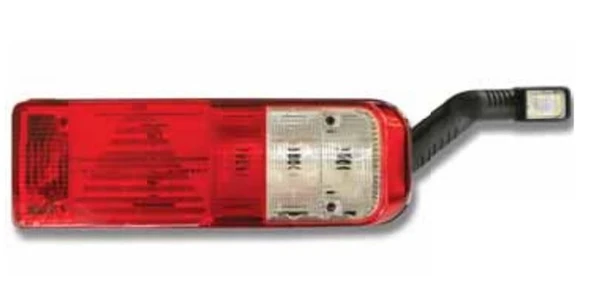 Ford Truck Stop Lambası Sol Kablolu E Onaylı Ucgen Camlı Lec Uc Sallama Lambalı - Ford Cargo / 1842-4142-1850 F - Cerkez Unvr-804 ürün görseli