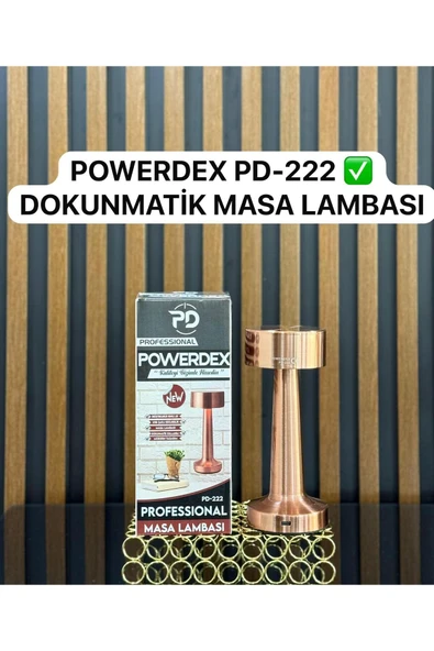 powerdex Pd-222 IPX4 LED Profesyonel Şarjlı Masa Lambası ürün görseli 1