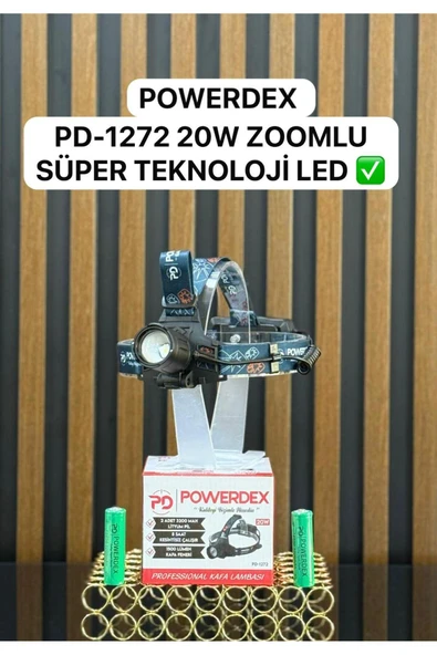 powerdex PD-1272 1500 Lümen 20w Profesyonel Kafa Feneri ürün görseli 1