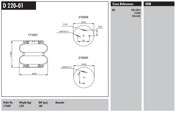 Dorse Truck Dingil Korugu (2 Katlı - Capraz Delik) - Scanıa / P-G-R-T Serisi - Connect D 220-01 ürün görseli