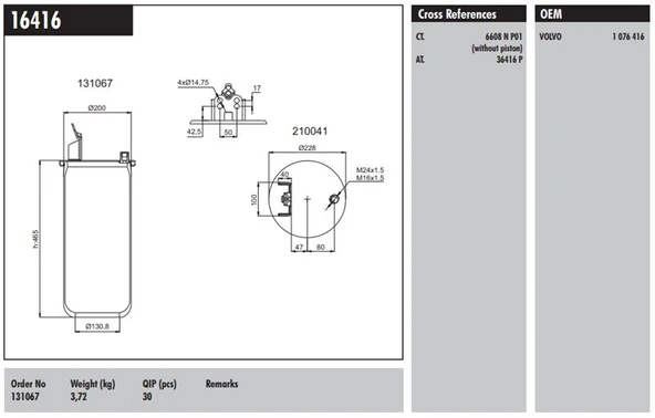 Volvo Truck Metallı Koruk Volvo - Connect MD 16416 ürün görseli