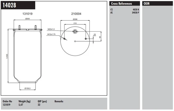 Dorse Truck Metallı Koruk - Connect MD 14028 ürün görseli