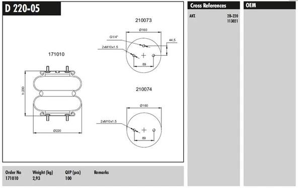 Unıversal Truck Dingil Korugu (2 Katlı - Saplamalı) - Daf / Man / Mercedes-Benz / Volvo - Connect D 220-05 ürün görseli