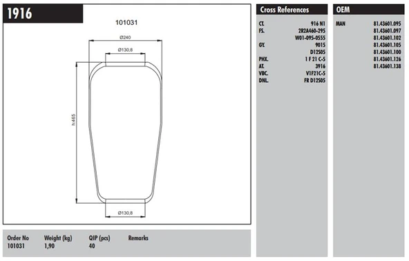 Mercedes Truck Roll Koruk Man Otobus / Temsa Safır Euro 6 - Connect M 1916 ürün görseli
