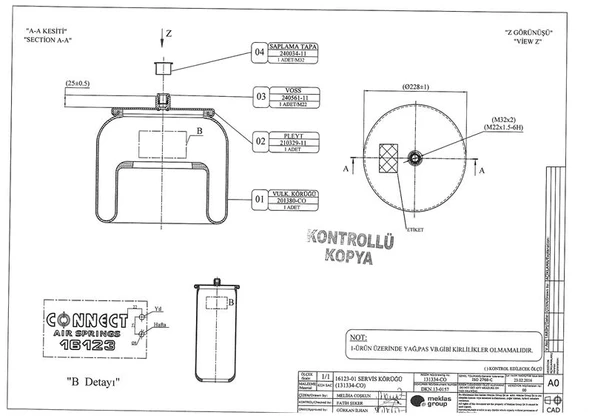 Mercedes Truck 36123 P Pistonsuz Koruk Mercedes Antos-Arocs-Actros Mp4-Mp5 2011> - Connect 16123-01 ürün görseli