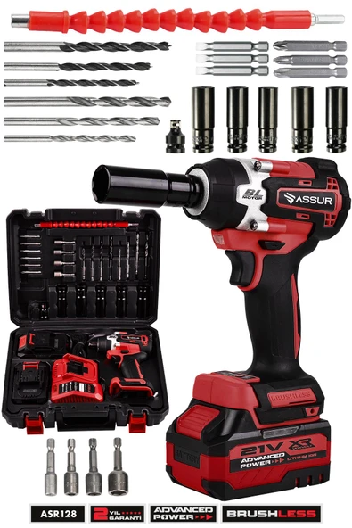 Assur Pro 21V Çift Akülü Kömürsüz 450NM Somun Sökme Sıkma ürün görseli 1