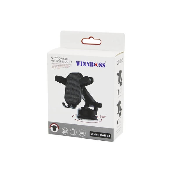 ARAÇ - OTO TELEFON TUTUCU  360° KADEMELİ-UZAYAN-KISALAN KOL  VANTUZLU - OYNAR BAŞ VE KOLLAR-Findit ürün görseli 1