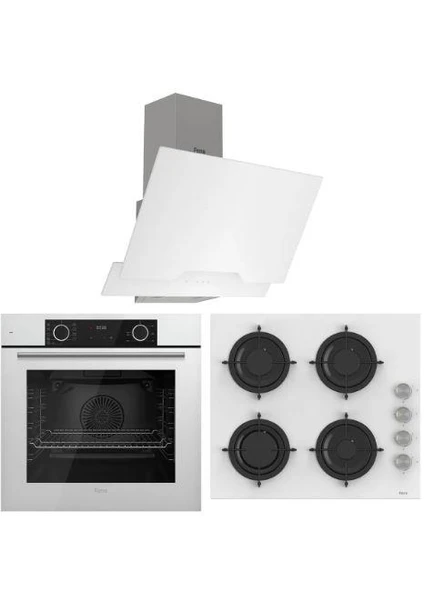 Ferre Fryart Serisi Hava Fritözü Özellikli Ankastre Set - Beyaz ürün görseli 1