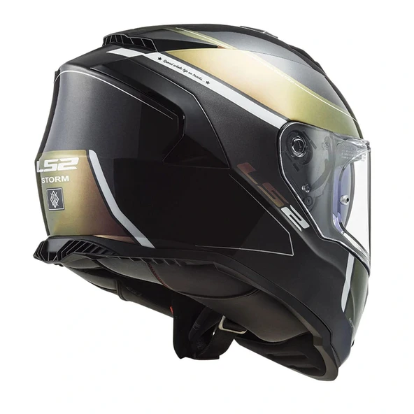 LS2 STORM 2 VELVET MAT SİYAH-GÖKKUŞAĞI KASK - 3