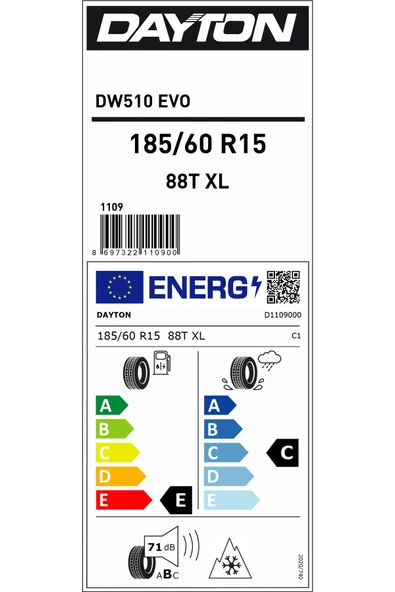 185/60R15 88T XL M+S SFM DW510E OTO KIŞ LASTİĞİ (ÜRETİM YILI:2025) - 2