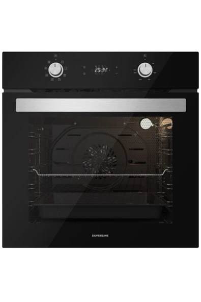 Silverline Siyah Cam Ankastre Set 5 Yıl Garanti (3420 Classy 60+cs5343b01+bo6504b01) - Resim 4