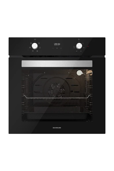 Silverline Siyah Cam Ankastre Set 5 Yıl Garanti (3420 Classy 60+cs5343b01+bo6502b02) - Resim 4