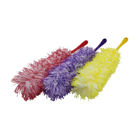 RENKLİ İP  TOZ ALMA PÜSKÜLÜ   PÜSKÜL=36 CM + RENKLİ PLASTİK SAP=19CM = 55CM  BRKT-910248 (2818) ürün görseli 1