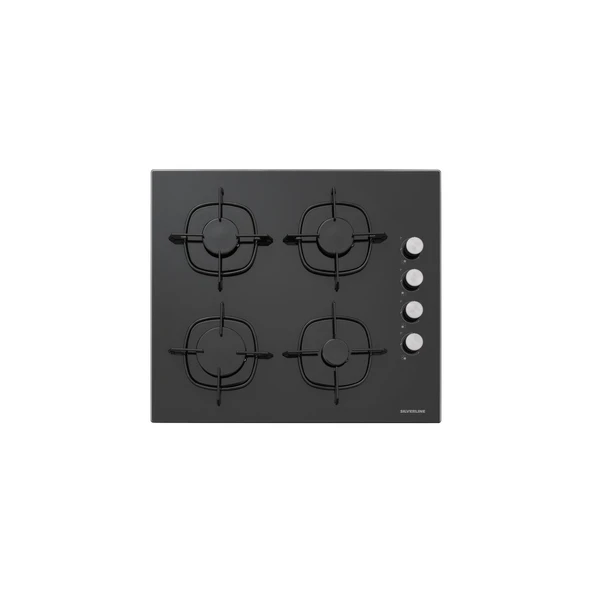 Silverline BO6502B02 - CS5335B01 - 3457 Soho 60 Siyah Cam Ankastre Set - Resim 3